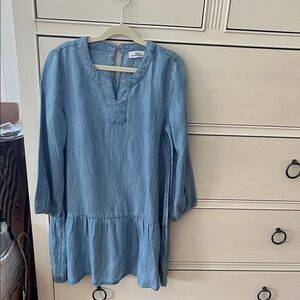 Girls Blue Denim Vineyard Vines Dress